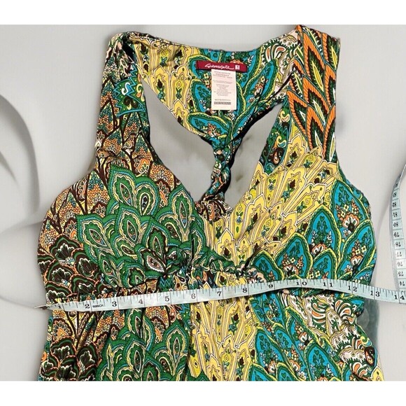 SilverGate Women’s  V Neck Colorful Short Dress Size Medium - Picture 4 of 6